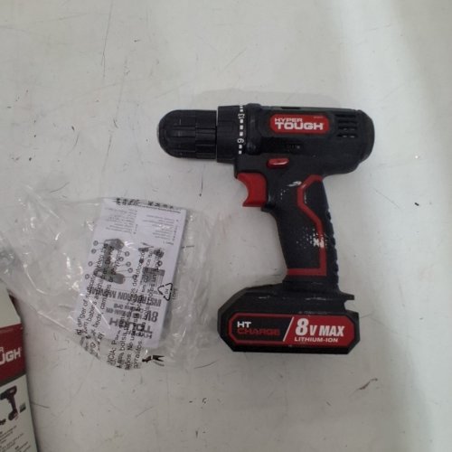 HYPER TOUGH **TOOL ONLY** MAX LITIUM-ION CORDLESS DRILL - 20V - BLACK/RED (MODEL: AQ76020G) image 2