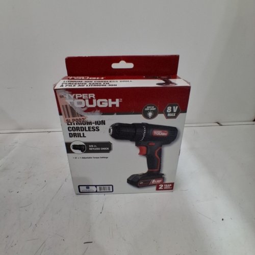 HYPER TOUGH **TOOL ONLY** MAX LITIUM-ION CORDLESS DRILL - 20V - BLACK/RED (MODEL: AQ76020G) image 4