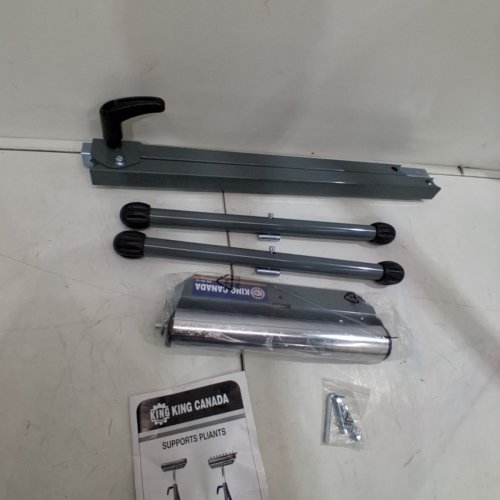 KING CANADA FOLDING ROLLER STAND - 27" - 44" - SILVER (MODEL: KRS-102) image 4