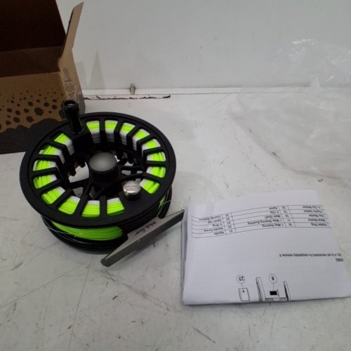 WHITE RIVER FLY SHOP RISEFORM LOADED FLY REEL - 7/8 - 8 WT. LINE - GREEN/BLACK (MODEL:WRRLR8) image 2