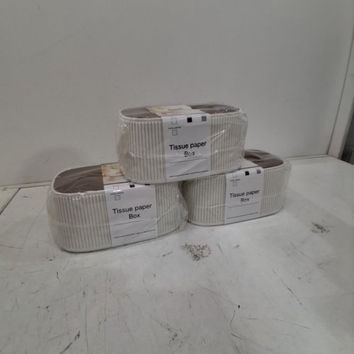 X3 NORDIC MINIMALIST TISSUE BOXES - MILKY WHITE image 3