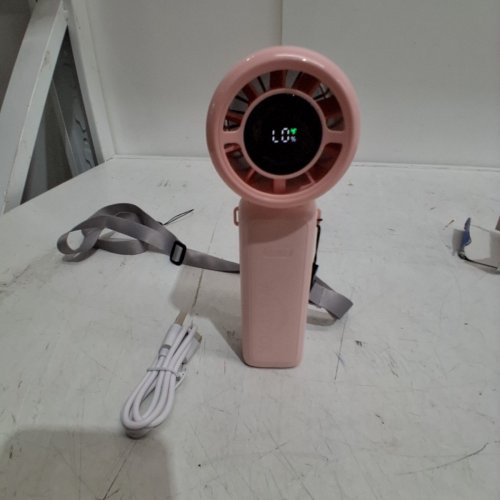 WHATOOK PORTABLE HIGH SPEED MINI FAN - 5.5" - PINK image 3