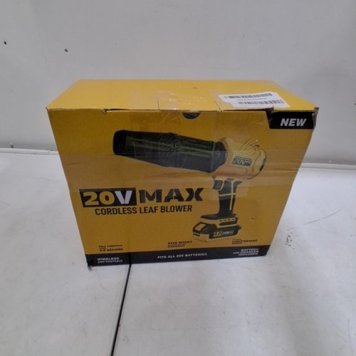 DOOYUTOOL CORDLESS HANDHELD ELECTRIC LEAF BLOWER WITH LIGHT, battery and charger - 180MPH/720CFM - 20V - YELLOW/BLACK (MODEL: LB-30) image 6