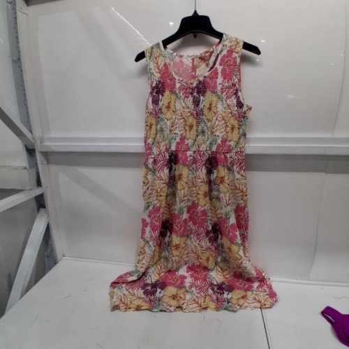 IYLA SLEEVELESS FLORAL DRESS - MEDIUM - PINK/MULTICOLOR image 2