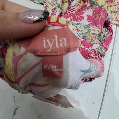 IYLA SLEEVELESS FLORAL DRESS - MEDIUM - PINK/MULTICOLOR image 3