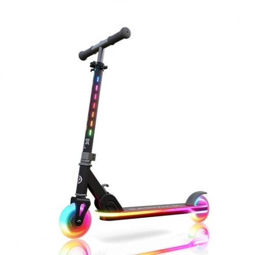 MELO SUPERNOWA LIGHT-UP KICK SCOOTER - 155 LBS MAX WEIGHT - BLACK (ITEM: MK19BG101) image 2