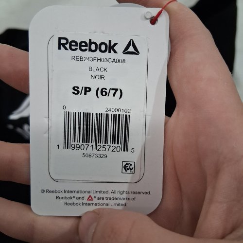 BOY'S REEBOK HOODED SWEATSHIRT - SMALL (6-7) - BLACK (STYLE: REB243FH03CA008) image 3