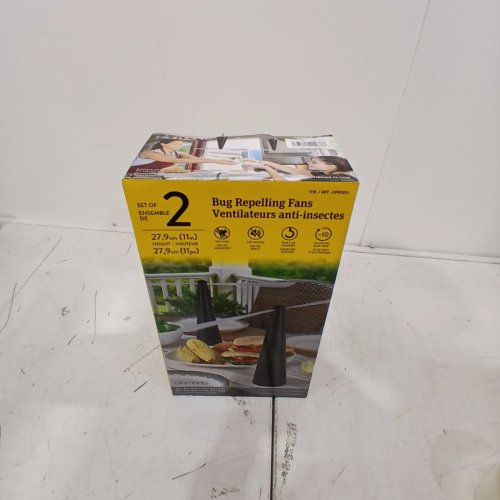 2PK ELEMENTS RECHARGEABLE BUG REPELLER FANS - BLACK (MODEL: 1990391) image 2