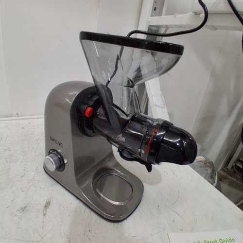 SIFENE SLOW MASTICATING JUICER - EXTRACTOR WITH DUAL MOUTH, QUIET MOTOR & ANTI-CLOG SYSTEM - 120V - 100W - GREY - (MODEL: JS3304) image 2