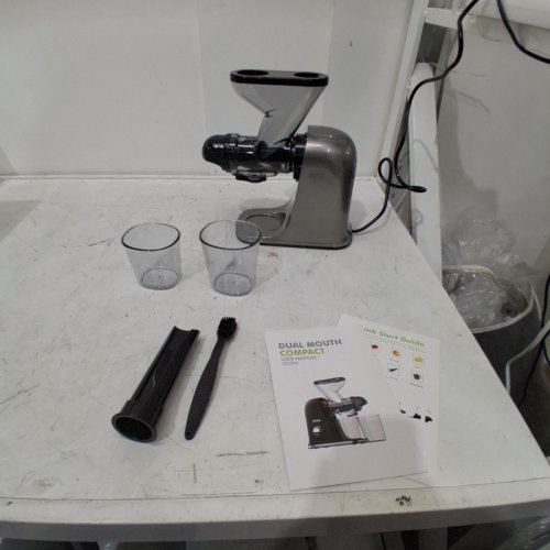 SIFENE SLOW MASTICATING JUICER - EXTRACTOR WITH DUAL MOUTH, QUIET MOTOR & ANTI-CLOG SYSTEM - 120V - 100W - GREY - (MODEL: JS3304) image 5