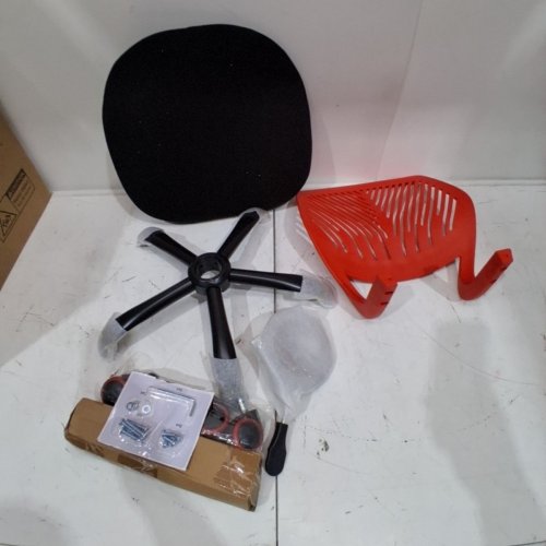 HOMY CASA COMPUTER CHAIR - 29.5-34.2" - RED AND BLACK - (MODEL: R25GX-A100148F04) image 3