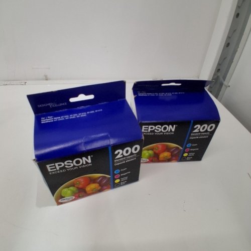 2 EPSON 200 STANDARD CAPACITY INK CARTRIDGES FOR SELECT EXPRESSION HOME AND WORKFORCE PRINTERS - BLACK, CYAN, MAGENTA, YELLOW (MODEL: T200120-BCS) image 2