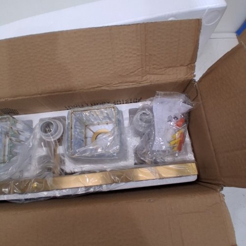 AIPSUN 4-LIGHT CRYSTAL VANITY FIXTURE - E26 SOCKET - 32" - GOLD - (MODEL:8461-4T) image 3