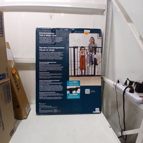 SAFETY 1ST CONTEMPORARY TALL & WIDE GATE WITH SECURETECH - 29"-47" X 36" - BLACK - (MODEL: GA176CBLKF2) image 2