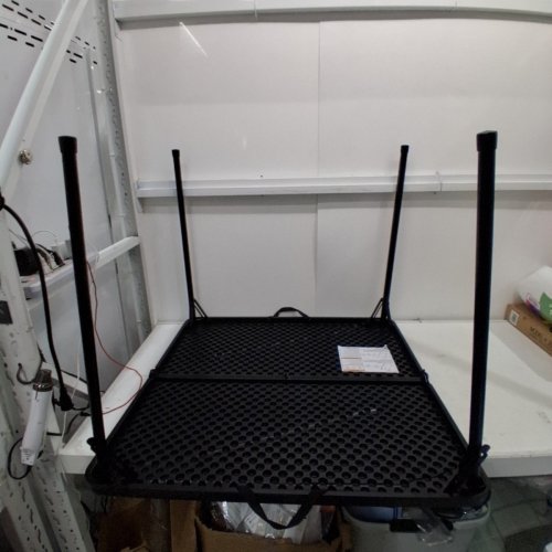 MAINSTAYS FOLDING TABLE - 34" X 34" - BLACK (MODEL: MS95-005-076-02) image 3