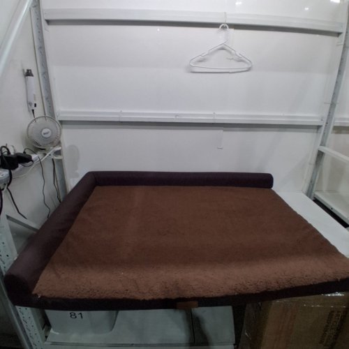 PATAS LAGUE ORTHOPEDIC DOG L-SHAPED SOFA BED - 53" X 40" - BROWN image 3