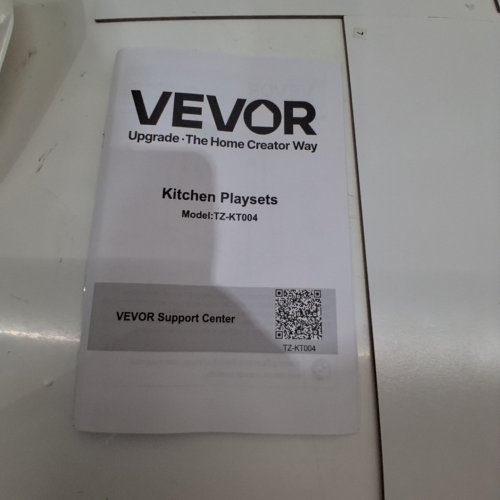 VEVOR KIDS KITCHEN PLAYSET WITH REAL LIGHTS AND SOUNDS AND COOKWARE ACCESSORIES - OFF WHITE (MODEL: TZ-KT004) image 7