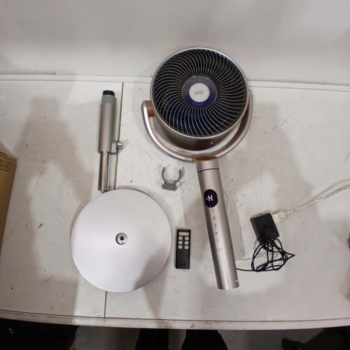 DREO POLYFAN 508S PEDESTAL AIR CIRCULATOR FAN WITH REMOTE AND AMBIENT LIGHTING - 35.04" TALL - 20DB - SILVER (MODEL: DR-HPF008S) image 3
