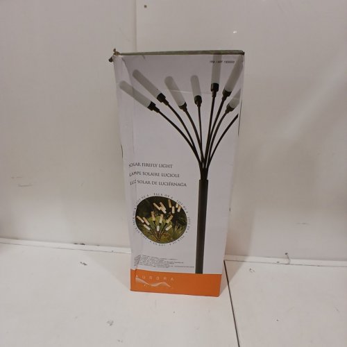 4PK AURORA LIGHTING OUTDOOR SOLAR FIREFLY CLUSTER LIGHT - 3" X 3" X 28" - 25LM - MULTICOLOURED/BLACK (MODEL: 1938050) image 2