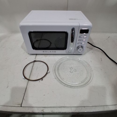 GALANZ RETRO STYLE COUNTERTOP MICROWAVE OVEN - 0.7CU.FT. - WHITE (MODEL: GLCMKZ07WER07) image 3