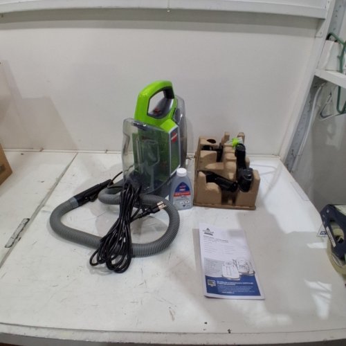 BISSELL LITTLE GREEN PORTABLE DEEP CLEANING VACUUM - 37OZ TANK MAX - GREEN/GREY (MODEL : 2513B) image 3