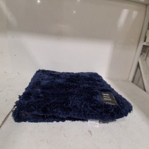 BETTER TRENDS PLUSH BATH RUNNER - 20" X 60" - NAVY (STYLE: HAVEN) image 3