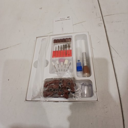 DENABUTY CORDLESS ELECTRIC NAIL DRILL - 5V, 800 MAH - SILVER (MODEL: DN-2402) image 4