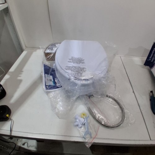PRESERVETECH BY DRIVE MEDICAL RAISED TOILET SEAT WITH BUILT-IN BIDET - FITS STANDARD & ELONGATED TOILETS - 400LBS CAPACITY - 4" RAISE - WHITE (MODEL: RTL12C005-WH) image 2