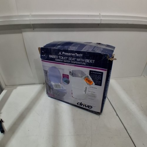 PRESERVETECH BY DRIVE MEDICAL RAISED TOILET SEAT WITH BUILT-IN BIDET - FITS STANDARD & ELONGATED TOILETS - 400LBS CAPACITY - 4" RAISE - WHITE (MODEL: RTL12C005-WH) image 4