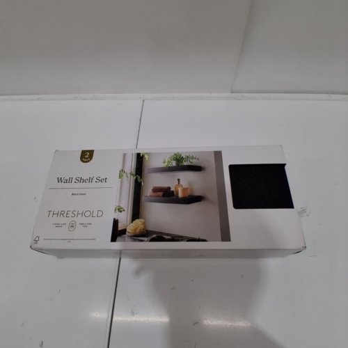 2PK THRESHOLD WALL SHELF SET - 7" X 16" - BLACK image 4