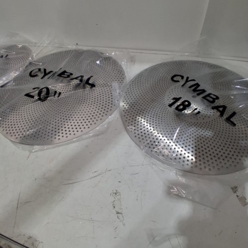 CYMBALS LOW VOLUME CYMBAL KIT - QUIET CYMBAL SET WITH CARRYING BAG - 14/16/18/20" - SILVER image 4