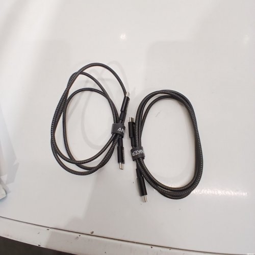 2PK ANKER 310 SERIES USB-C TO USB-C NYLON BRAIDED CABLES - 3FT - BLACK - (MODEL: B81E5) image 2