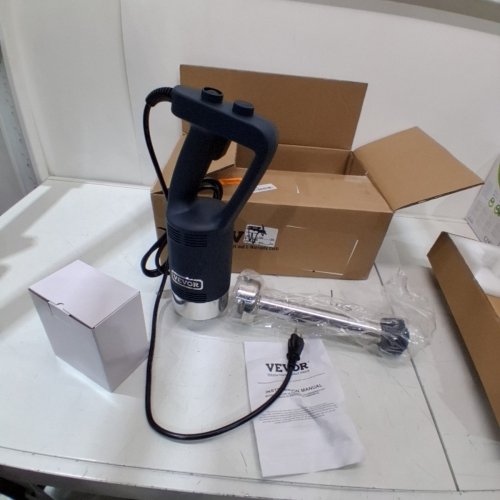 HEAVY DUTY COMMERCIAL HAND BLENDER FOR SAUCES & SOUPS - 120V - 500 WATTS - 12" - GREY (MODEL: HB6089B-UL) image 3