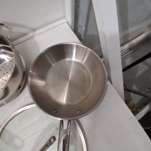 10PC T-FAL STAINLESS STEEL COOKWARE SET - SILVER (MODEL: H884SB74) image 6