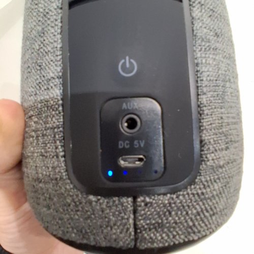 NOMODO PORTABLE ECHO DOT (2ND GEN) SPEAKER DOCK - (ECHO DOT NOT INCLUDED) - 10HRS PLAYTIME - CHARCOAL (MODEL: 16SI-500) image 6