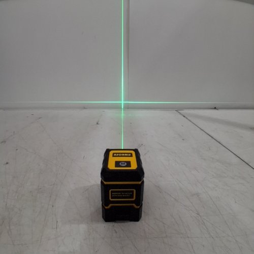 ASOBRIS SELF-LEVELING GREEN LASER LEVEL - 100FT CROSS LINE TOOL WITH ROTARY FUNCTION - YELLOW/BLACK image 2