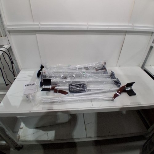 ADJUSTABLE ALUMINUM DRYWALL STILTS - 36"-50" - SILVER/BLACK - (MODEL:HCST-36SI) image 2