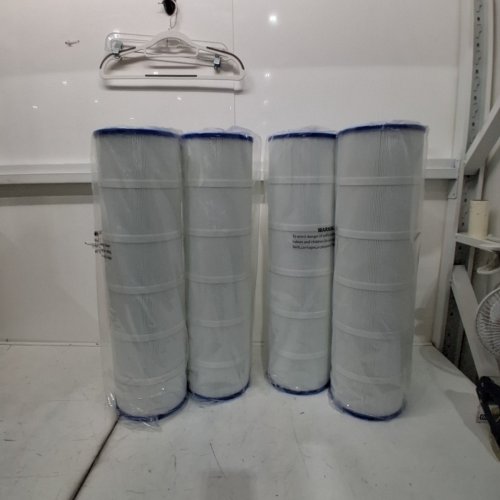 4PK SWIMARA ULTRA SERIES 5OZ+ TRILOBAL FABRIC C4030 POOL FILTER CARTRIDGES FOR HAYWARD FILTERS - 424SQ.FT - WHITE/BLUE image 3
