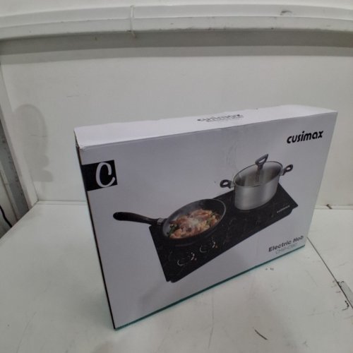 CUSIMAX PORTABLE STAINLESS STEEL INFRARED CERAMIC ELECTRIC HOT PLATE FOR COOKING - 19.7" X 13" - 120V - BLACK MARBLE PATTERN (MODEL: CMIP-C180) image 5