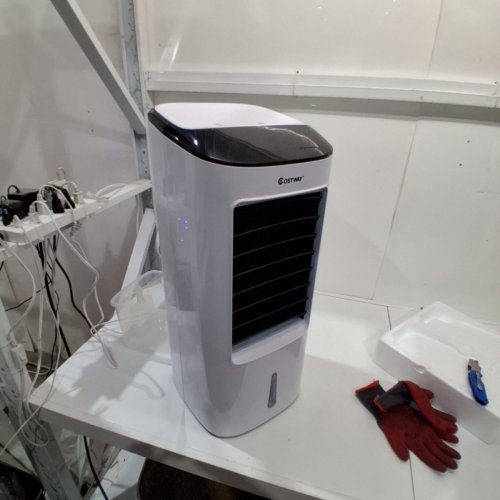 COSTWAY 3-SPEED PORTABLE EVAPORATIVE COOLING FAN WITH REMOTE AND ICE PACKS - 29" - WHITE (MODEL: EP23995) image 4