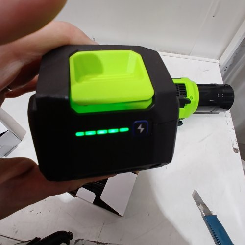 STEELITE CORDLESS LEAF BLOWER WITH 4.0AH BATTERY AND FAST CHARGER - 12V - GREEN\BLACK - (MODEL: DG010-1) image 2