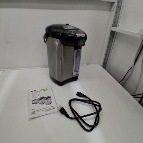 NUTRICHEF STAINLESS STEEL ELECTRIC HOT WATER DISPENSER - 5L - SILVER/BLACK (MODEL: NCHUB35) image 3