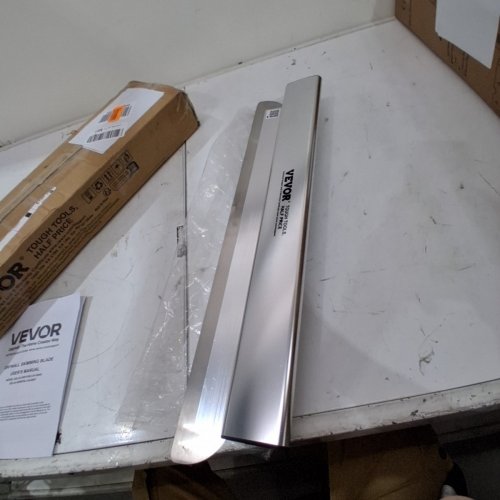 DRYWALL SKIMMING BLADE - 24", SMOOTHING KNOCK-DOWN KNIFE, HIGH-IMPACT END CAPS - STAINLESS STEEL (MODEL: XSJ-24-S005) image 3