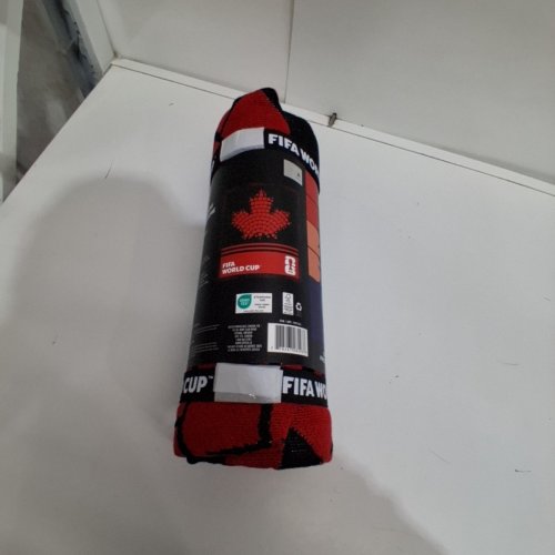 FIFA WORLD CUP THROW TAPESTRY BLANKET - 50" X 60" - RED/WHITE (STYLE : 1991361) image 3