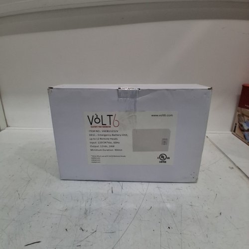 VOLT EMERGENCY BATTERY UNIT - 12VDC, 24W, 4.5 AH - WHITE (MODEL: V6EBU1212V) image 5