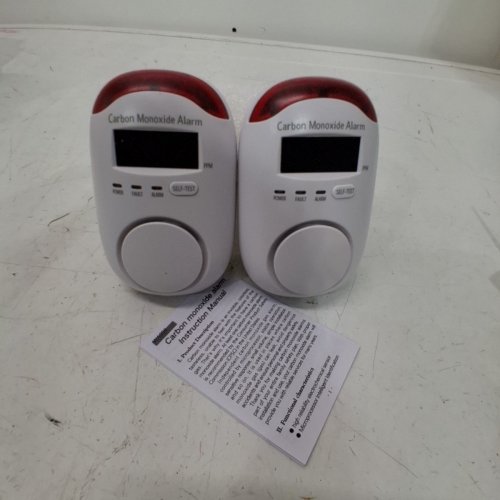 2PK HEMBISEN DIGITAL DISPLAY PLUG IN CARBON MONOXIDE DETECTORS - WHITE (MODEL: WA996) image 2
