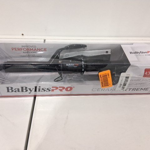 BABYLISSPRO CERAMIC CURLING IRON WITH SPRING HANDLE - 1" - BLACK (MODEL: BABC100SNC) image 3