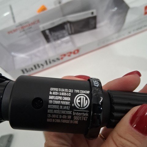 BABYLISSPRO CERAMIC CURLING IRON WITH SPRING HANDLE - 1" - BLACK (MODEL: BABC100SNC) image 4
