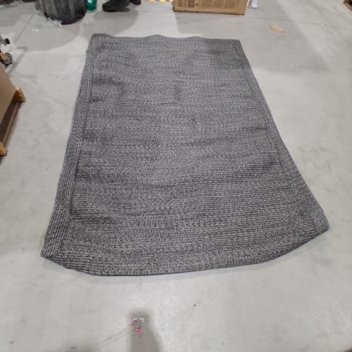 THRESHOLD RECTANGULAR WOVEN OUTDOOR PATIO RUG - 5FT X 7FT - GRAY (STYLE: PD-16-199) image 3