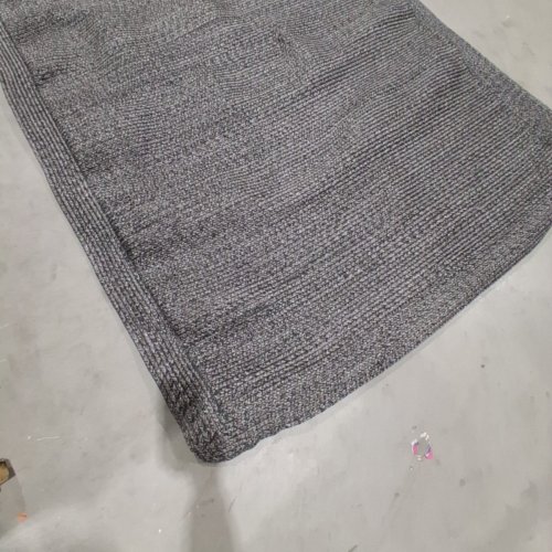 THRESHOLD RECTANGULAR WOVEN OUTDOOR PATIO RUG - 5FT X 7FT - GRAY (STYLE: PD-16-199) image 6